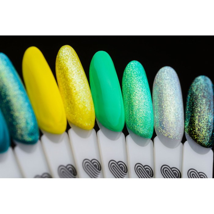 Топ без липкого слоя Lovely с зеленым шиммером Green Gold, 12 ml