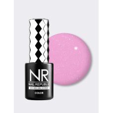 NR-041 Lilac гель-лак, Мерцающий клубничный крем (10 мл)