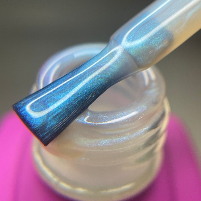 Топ жемчужный без липкого слоя с эффектом втирки Lovely, Riviere Blue, 7 ml
