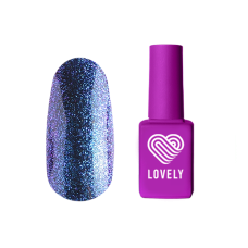 Топ без липкого слоя Lovely с синим шиммером Skyfall, 12 ml