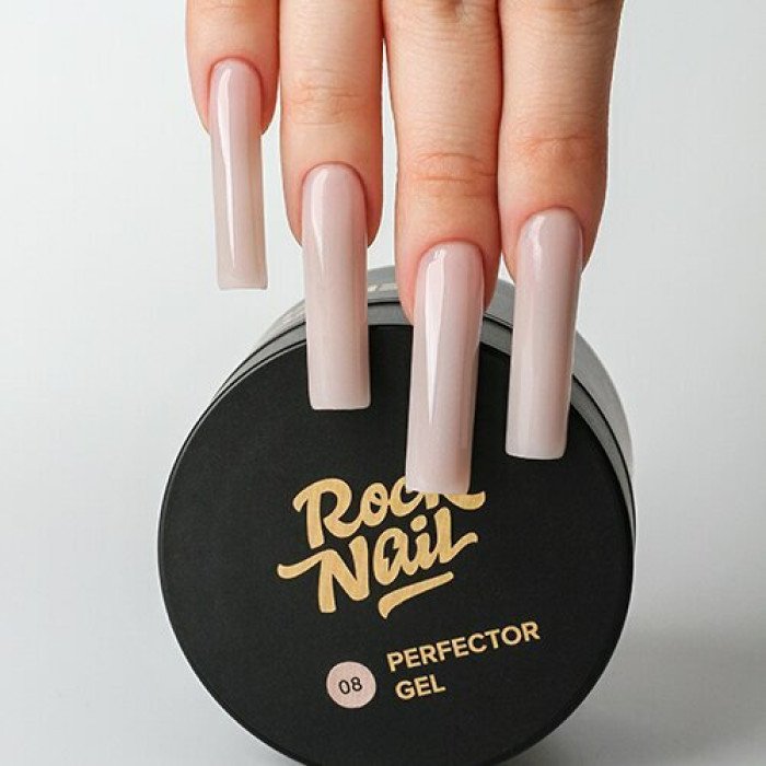 Моделирующий гель для наращивания RockNail Perfector Gel 08 Flax (15 мл)