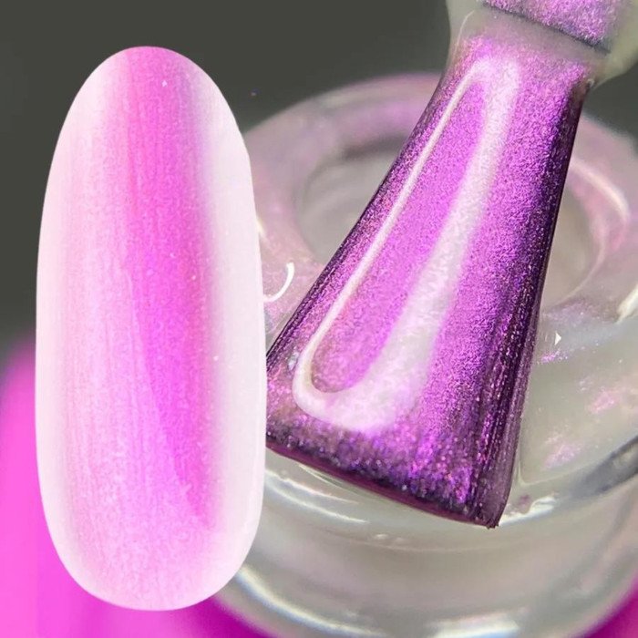Топ жемчужный без липкого слоя с эффектом втирки Lovely, Riviere Pink, 7 ml