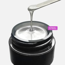 Гель-краска без липкого слоя Painting Metal Gel, оттенок Steel, 5 ml