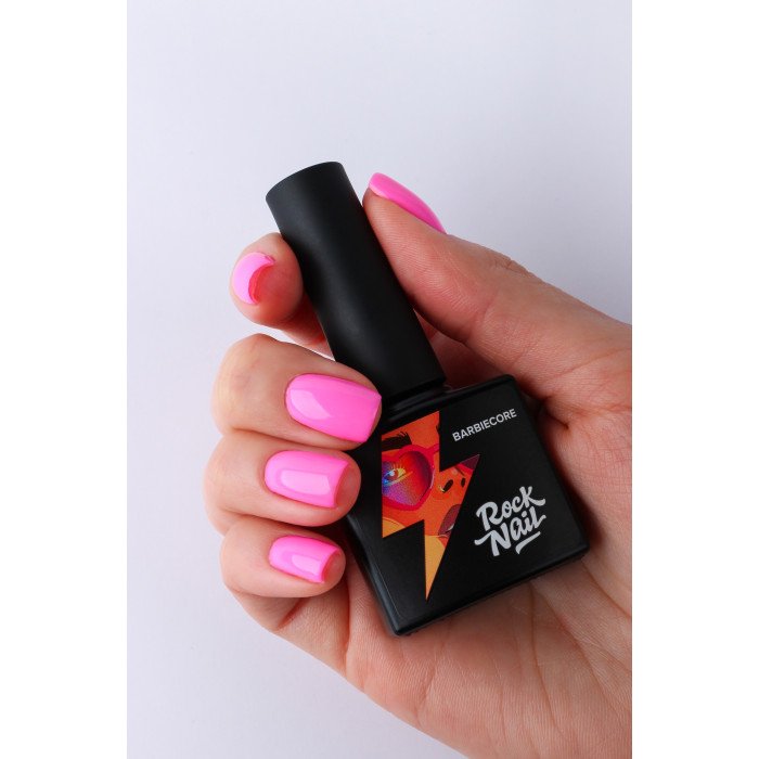 Гель-лак RockNail Barbiecore 741 Think Pink