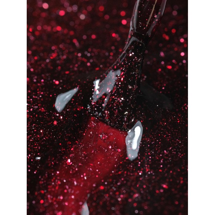 NR-431 Perfect red гель-лак, Мерцающий бордовый циркон (10 мл)