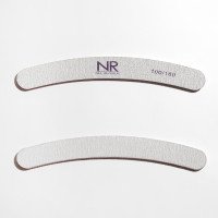 NR Пилка серая бумеранг пластик 100/180 грит (25 шт)