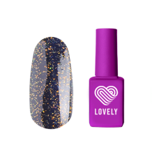 Топ без липкого слоя Lovely с огненным шиммером Hot Gold, 12 ml