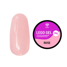 Гель для наращивания и укрепления Lovely, Lego Gel Rose, 30 ml